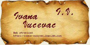 Ivana Vučevac vizit kartica